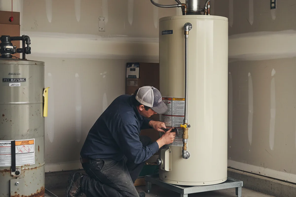 Water heater and shutoff valve replacement in Russells Point
